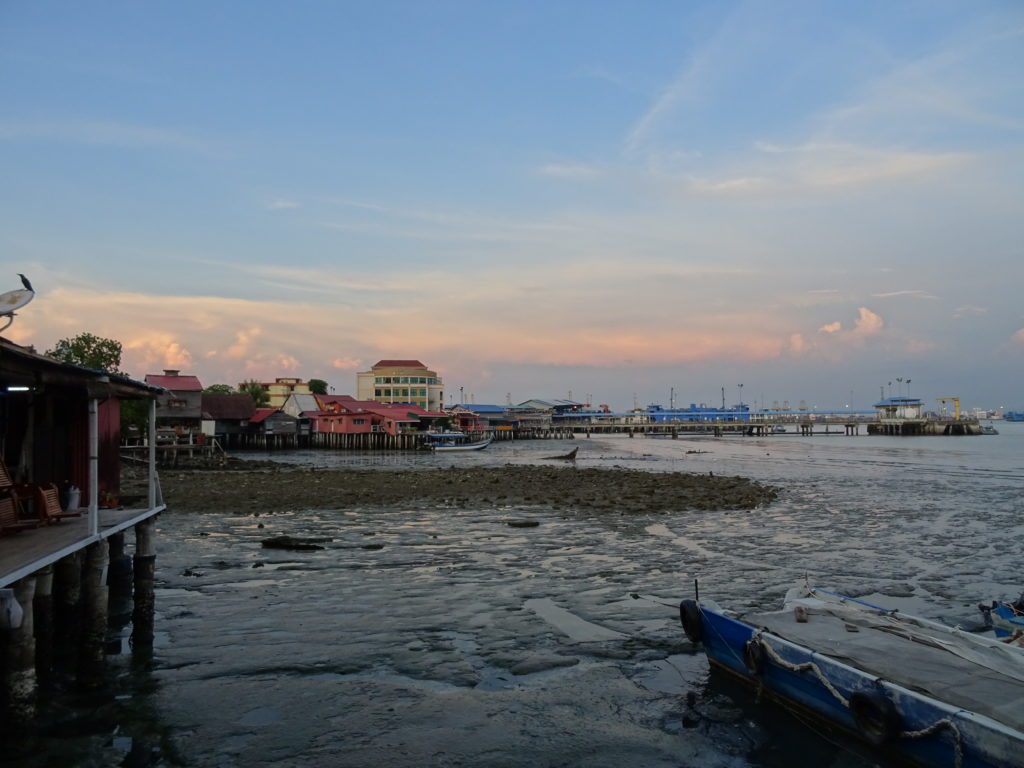 Blick vom Chew Jetty in Georgetown, Penang