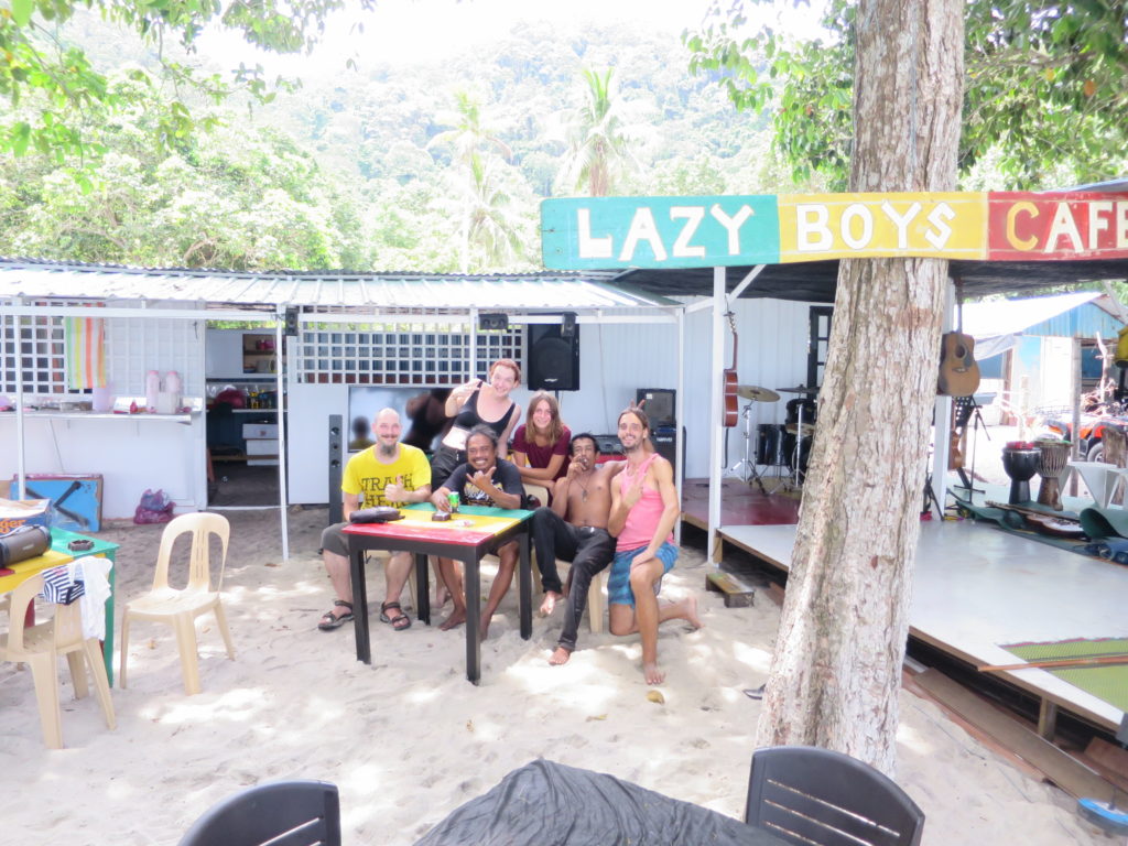 Abschied vom Lazy Boys am Monkey Beach